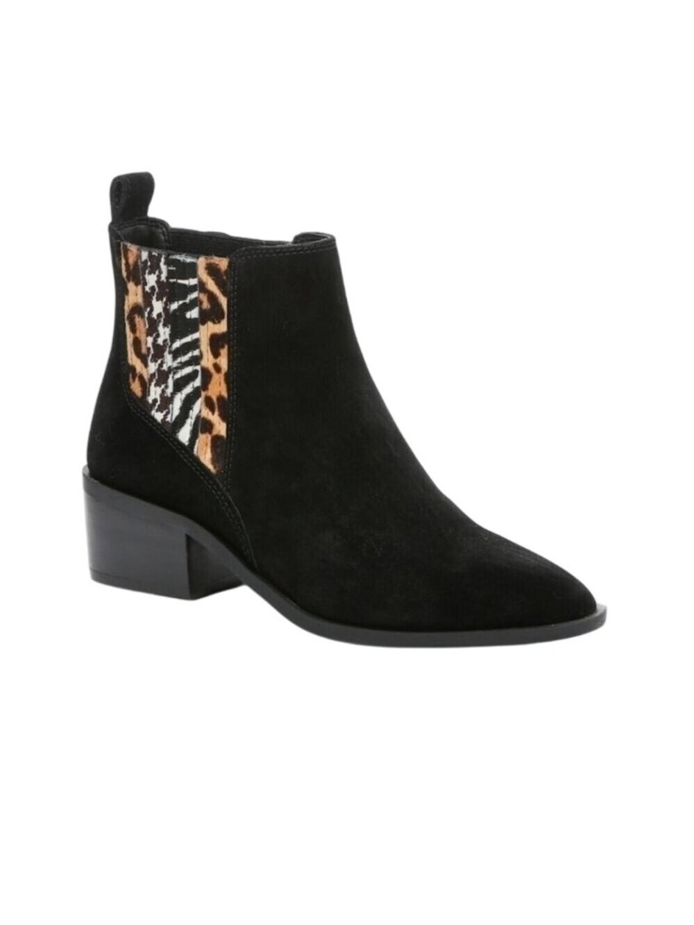 Crown Vintage Chelsea Ankle Boots Animal Print Women's Size 8.5 Boho Fall Casual